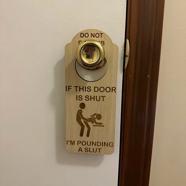 😈Joke Do Not Disturb On My Lunch Break Door Hanger