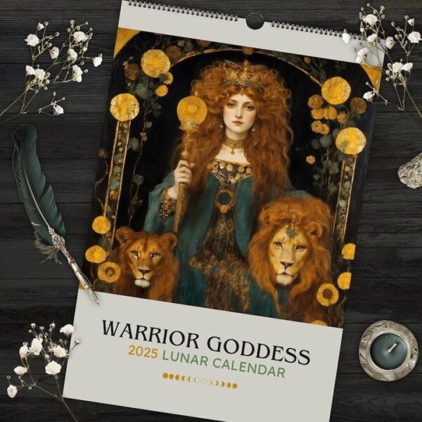 Warrior Goddess 2025 Moon Phase Calendar(Buy 2 Free Shipping)
