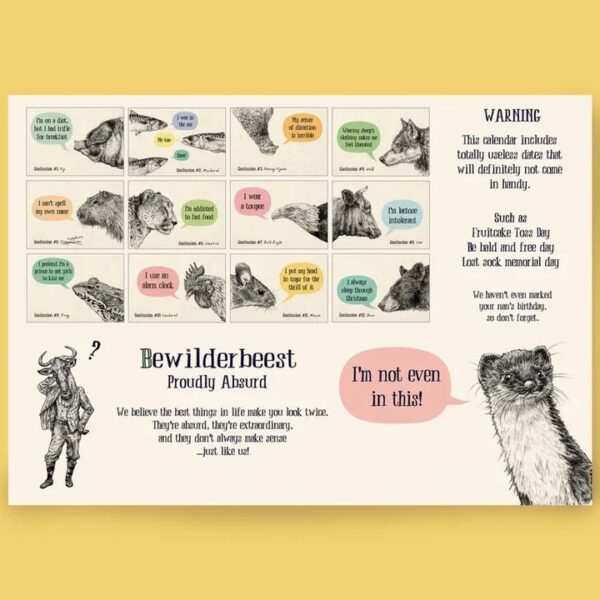 2024 Creature Confessions Calendar